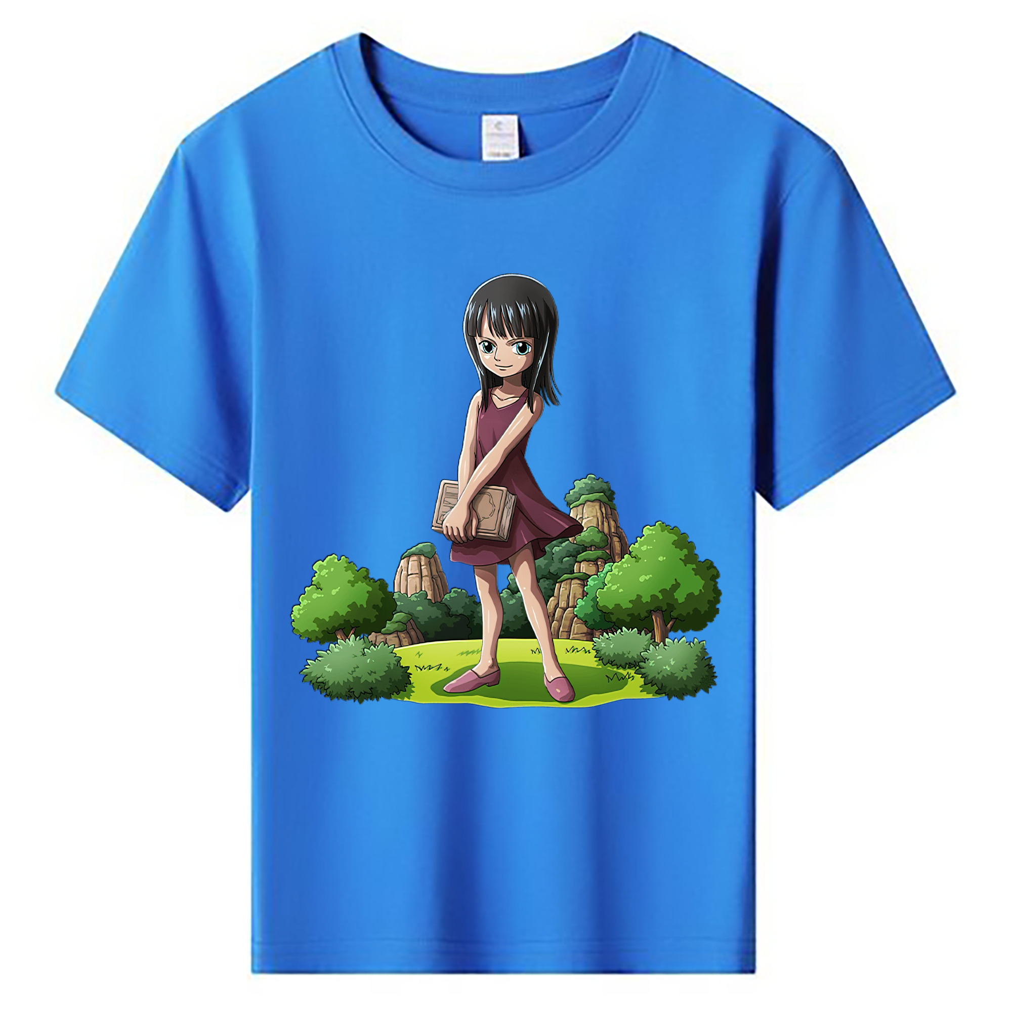 ワンピース ニコ・ロビン ONE PIECE Nico Robin 綿100％キッズTシャツ（フロントプリント）